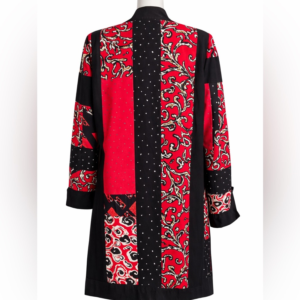 Collection Jeanne Marc Vintage Patchwork Duster Jacket Artwear - Picture 3 of 13